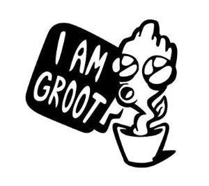 Guardians Of The Galaxy I Am Groot | Die Cut Vinyl Sticker Decal | Blasted Rat