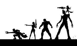 Guardians Of The Galaxy Silhouettes | Die Cut Vinyl Sticker Decal | Blasted Rat