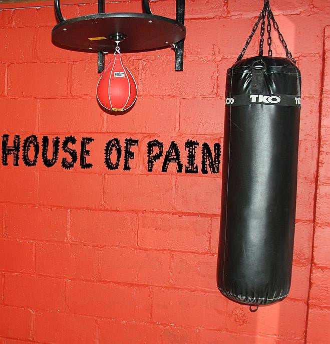 House Of Pain Gym Wall Crossfit MMA Kettlebell | Die Cut Vinyl Sticker Decal