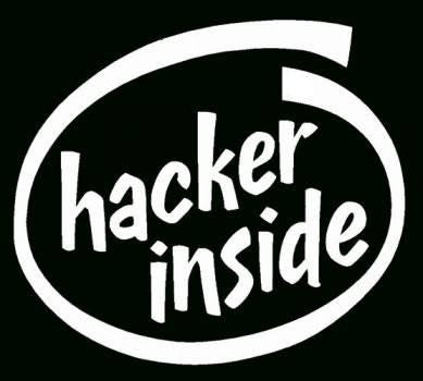 Hacker Inside Die Cut Vinyl Sticker Decal