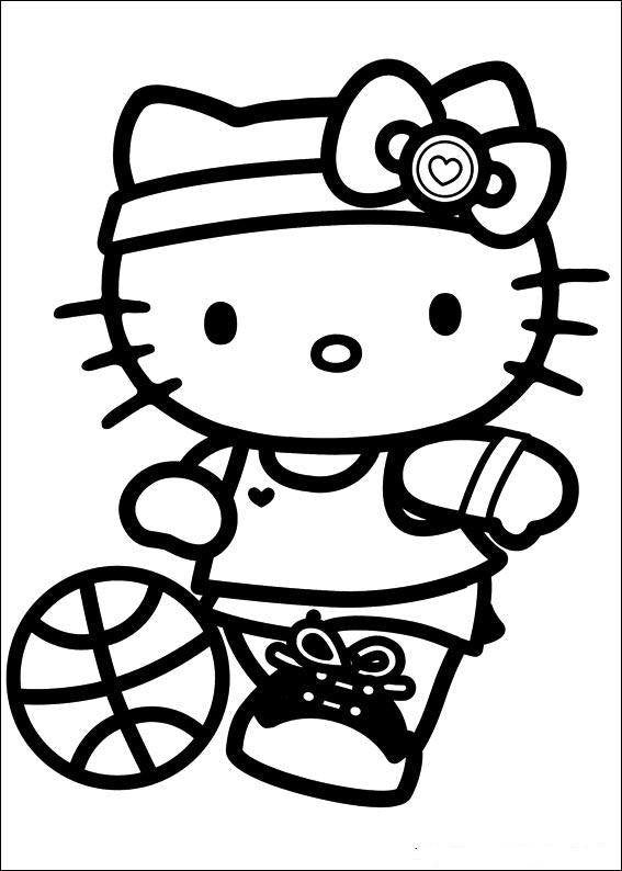 Hello Kitty Baller Die Cut Vinyl Sticker Decal