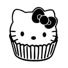 Hello Kitty Muffin Die Cut Vinyl Sticker Decal