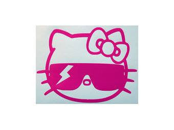 Hello Kitty Lady Gaga Thunder Sunglass Die Cut Vinyl Sticker Decal