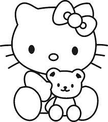 Hello Kitty With Teddy Bear Die Cut Vinyl Sticker Decal