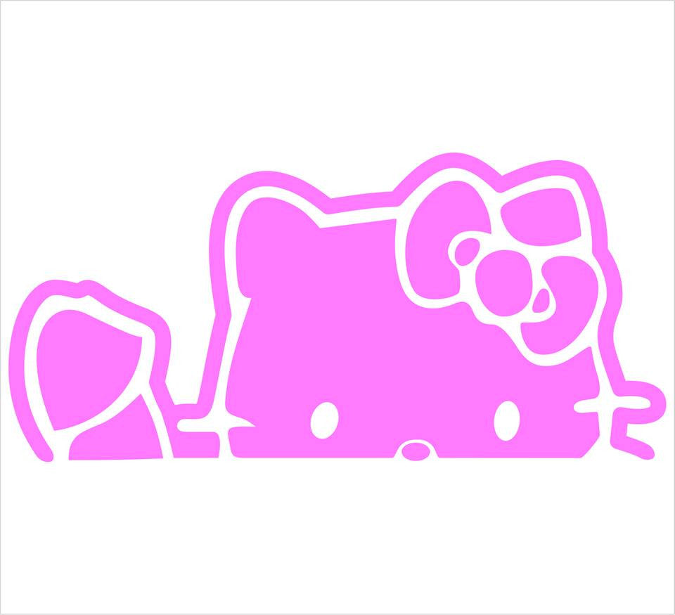 Hello Kitty Wink Die Cut Vinyl Sticker Decal