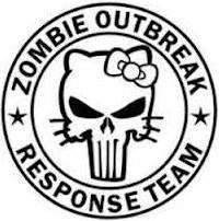 Hello Kitty Zombie Outbreak Response Team | Die Cut Vinyl Sticker Decal | Blasted Rat