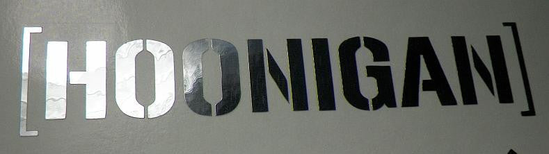 Hoonigan Sign JDM Racing | Die Cut Vinyl Sticker Decal | Blasted Rat