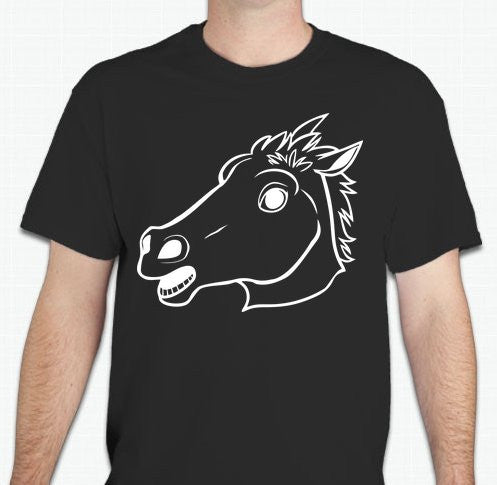 Horse Head Mask T-shirt | Blasted Rat