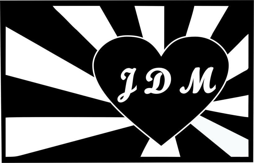 JDM Love |  Die Cut Vinyl Sticker Decal | Blasted Rat