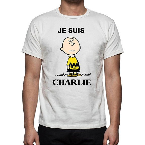 Je Suis Charlie | I Am Charlie (Brown) T-shirt | Blasted Rat