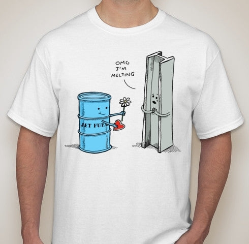 Jet Fuel Cant Melt Steel Beams 9/11 WTC Inside Job T-shirt | Blasted Rat