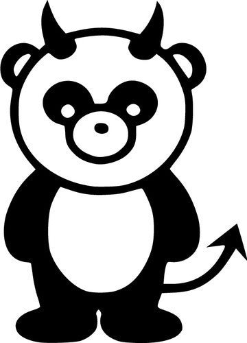 Devil Panda JDM Racing | Die Cut Vinyl Sticker Decal | Blasted Rat
