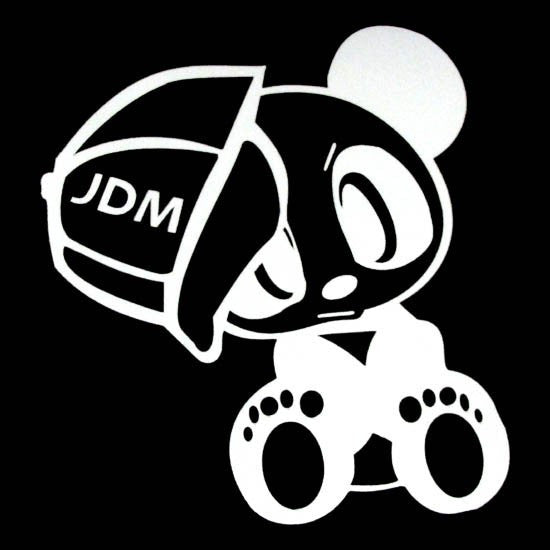 JDM Style Panda JDM Racing | Die Cut Vinyl Sticker Decal | Blasted Rat