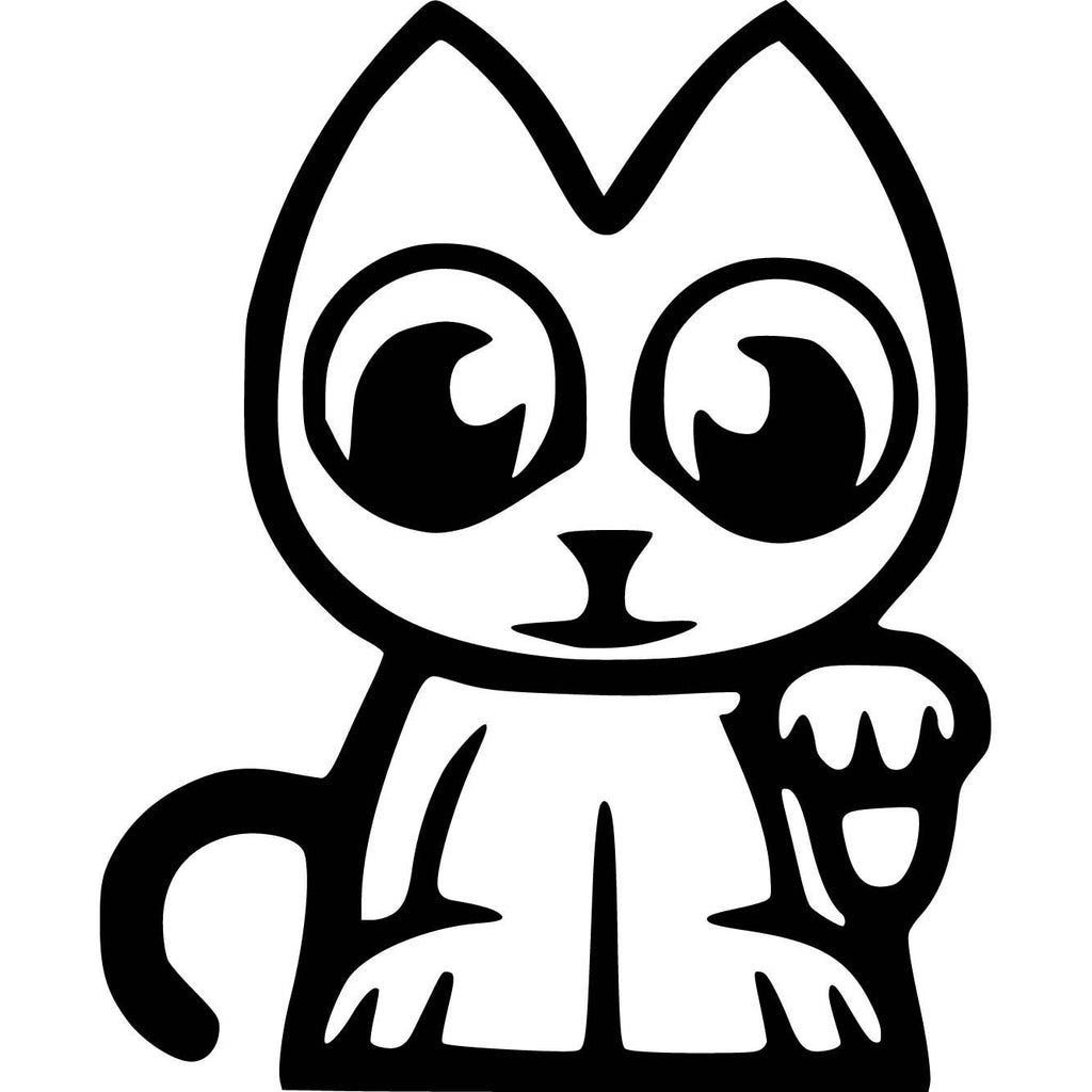 Lucky Cat Neko JDM Racing | Die Cut Vinyl Sticker Decal | Blasted Rat