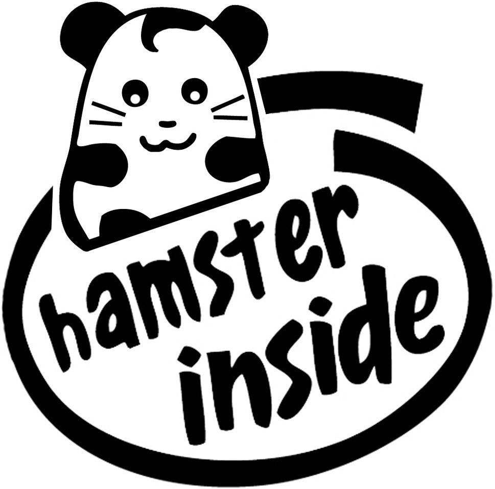Hamster Inside JDM Racing | Die Cut Vinyl Sticker Decal | Blasted Rat
