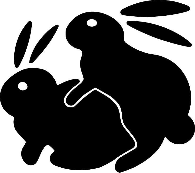 Humping Bunnies JDM Racing | Die Cut Vinyl Sticker Decal | Blasted Rat