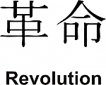 Revolution Kanji JDM Racing | Die Cut Vinyl Sticker Decal | Blasted Rat