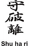 Shu Ha Ri Kanji JDM Racing | Die Cut Vinyl Sticker Decal | Blasted Rat