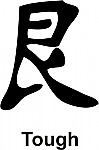Tough Kanji JDM Racing | Die Cut Vinyl Sticker Decal | Blasted Rat