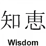 Wisdom Kanji JDM Racing | Die Cut Vinyl Sticker Decal | Blasted Rat