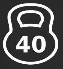 40 Kg Kettlebell Crossfit MMA |  Die Cut Vinyl Sticker Decal