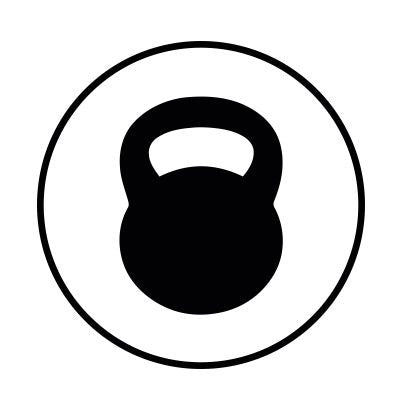 Kettlebell In Circle Crossfit MMA Variation |  Die Cut Vinyl Sticker Decal