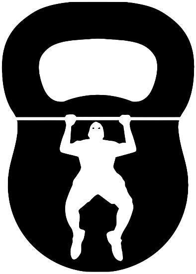 Kettlebell & Pull Up Crossfit MMA |  Die Cut Vinyl Sticker Decal