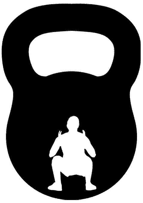 Kettlebell Squat Crossfit MMA |  Die Cut Vinyl Sticker Decal