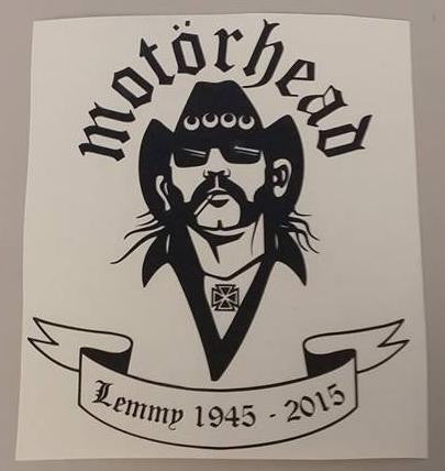 Motörhead RIP Lemmy Kilmister 1945 2015 | Die Cut Vinyl Sticker Decal | Blasted Rat