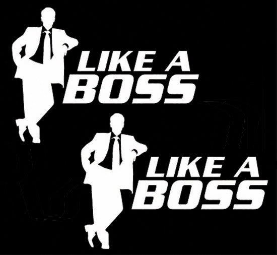 Like A Boss JDM Lot x 2 | Die Cut Vinyl Sticker Decal | Blasted Rat