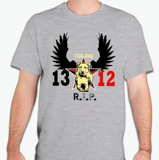 Loukanikos Greek Riot Dog RIP T-shirt | Blasted Rat