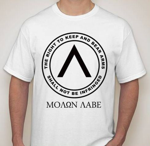 Molon Labe Right To Bear Arms T-shirt | Blasted Rat