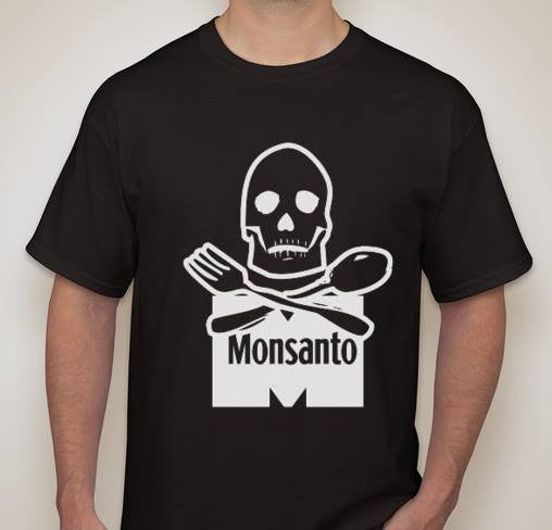 Monsanto Skull White Art T-shirt | Blasted Rat