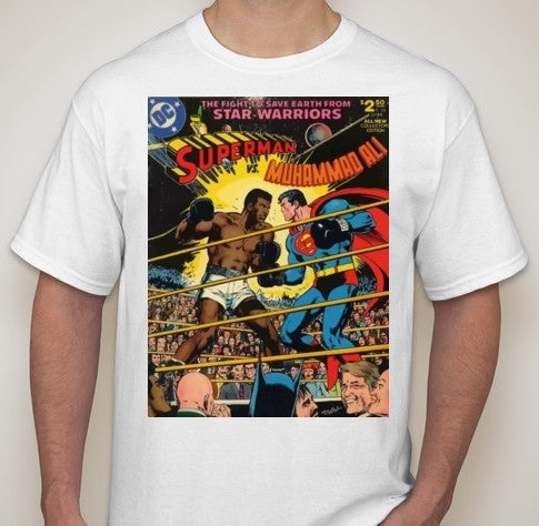 Muhammad Ali Vs Superman Comics Boxing RIP T-shirt | Blasted Rat