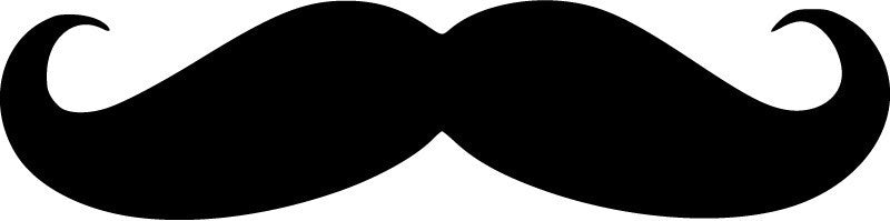 Moustache | Die Cut Vinyl Sticker Decal | Blasted Rat
