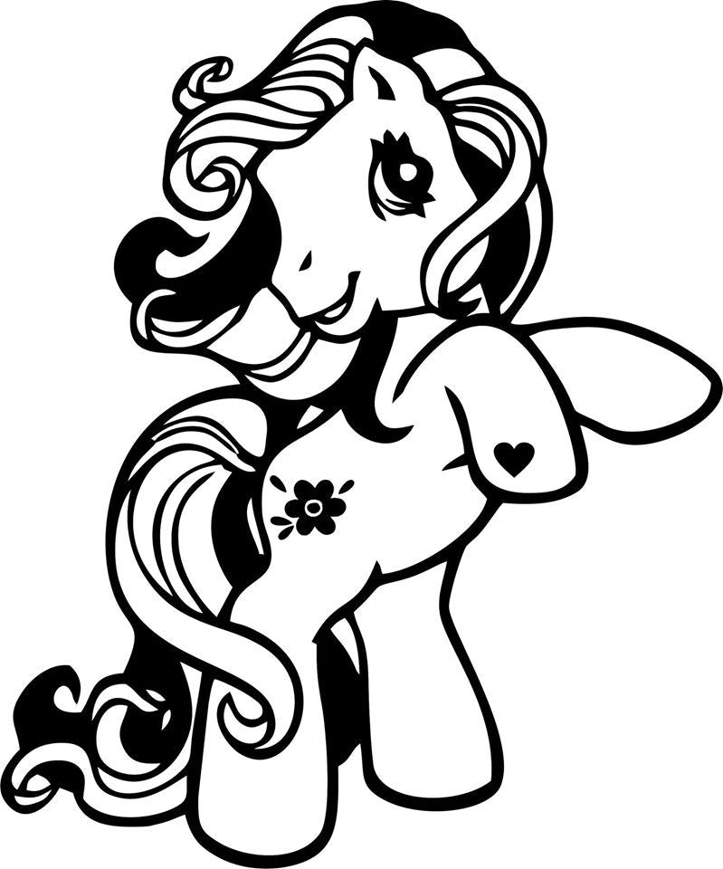 My Little Pony Flower Die Cut Vinyl Sticker Decal