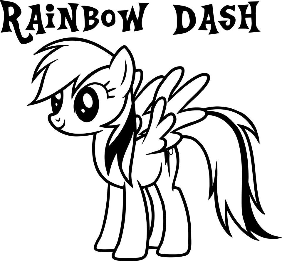 My Little Pony Rainbow Dash Variation Die Cut Vinyl Sticker Decal