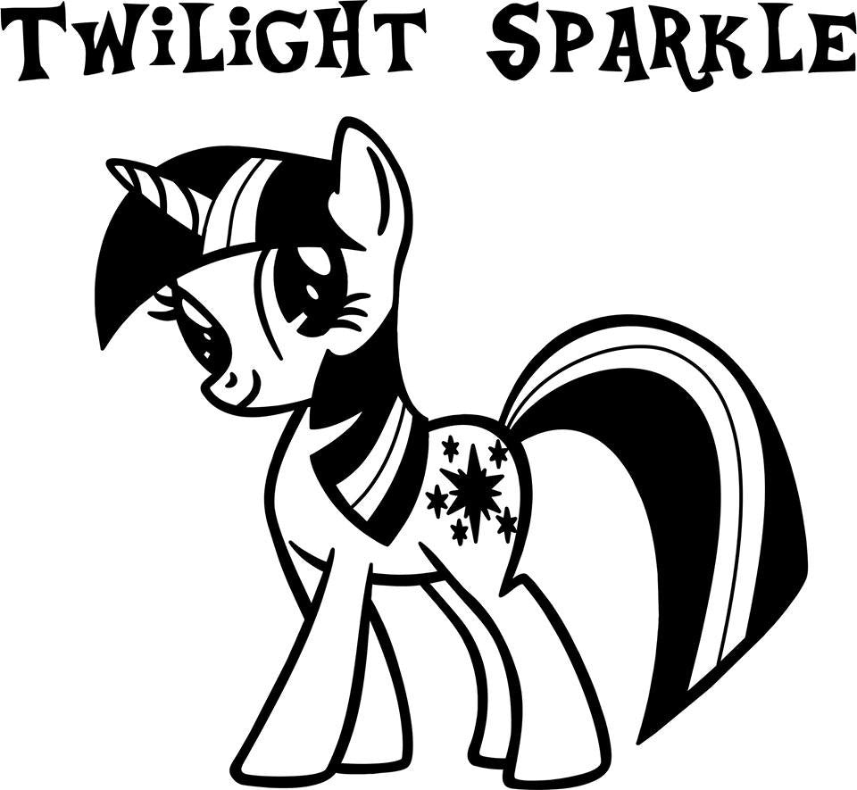My Little Pony Twilight Sparkle Variation2 - Die Cut Vinyl Sticker Decal