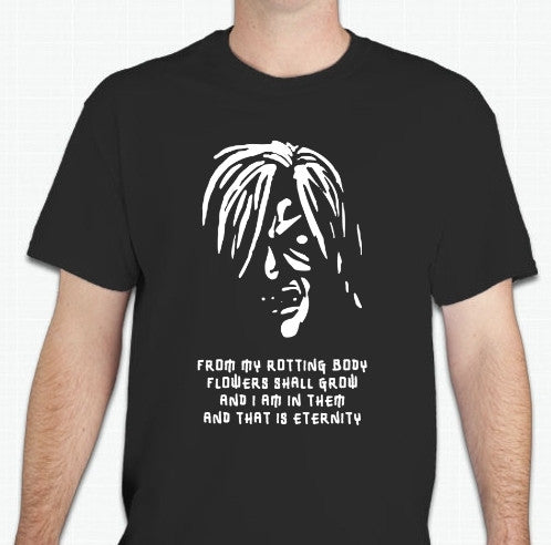 Nihilist Necromancer From My Rotting Body Flowers Shall Grow Edvard Munch Kurt Cobain T-shirt | Blasted Rat