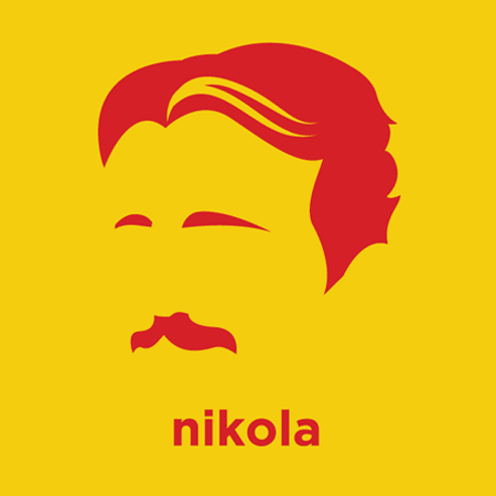Nikola Tesla - Die Cut Vinyl Sticker Decal