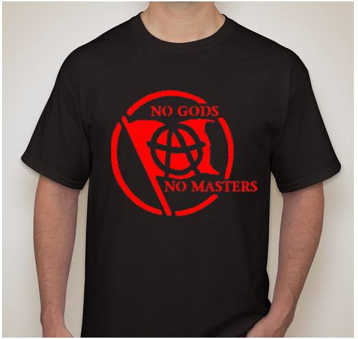 No Gods No Masters Anarchy Flag T-shirt