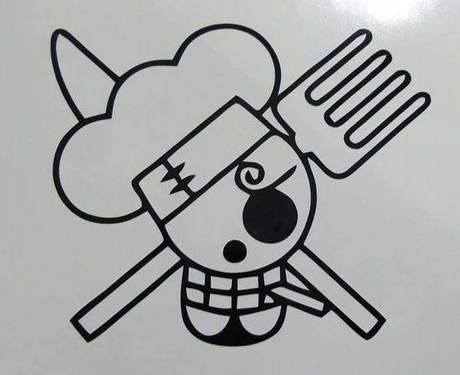 One Piece Anime Timeskip Jolly Roger Pirate Flag | Die Cut Vinyl Sticker Decal