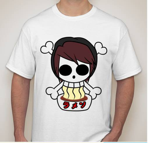 One Piece Anime Ramen Jolly Roger Pirate Flag T-shirt | Blasted Rat