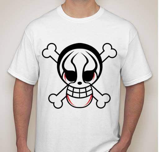 One Piece Anime Skull 2 Color Jolly Roger Pirate Flag T-shirt | Blasted Rat