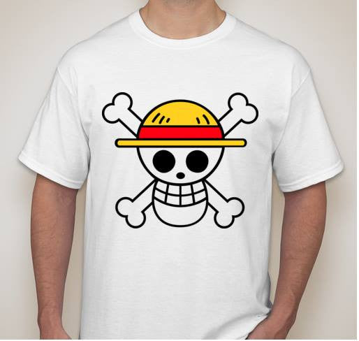 One Piece Anime Straw Hat Jolly Roger Pirate Flag T-shirt | Blasted Rat