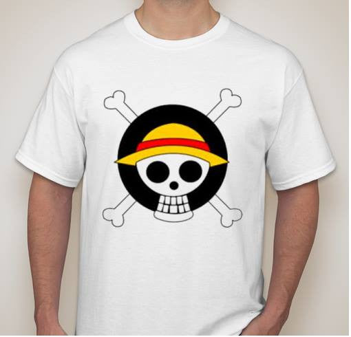 One Piece Anime Straw Hat Jolly Roger Pirate Flag Variation T-shirt | Blasted Rat