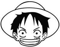 One Piece Monkey D Luffy | Die Cut Vinyl Sticker Decal | Blasted Rat