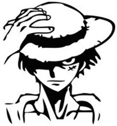 One Piece Monkey D Luffy Straw Hat | Die Cut Vinyl Sticker Decal | Blasted Rat