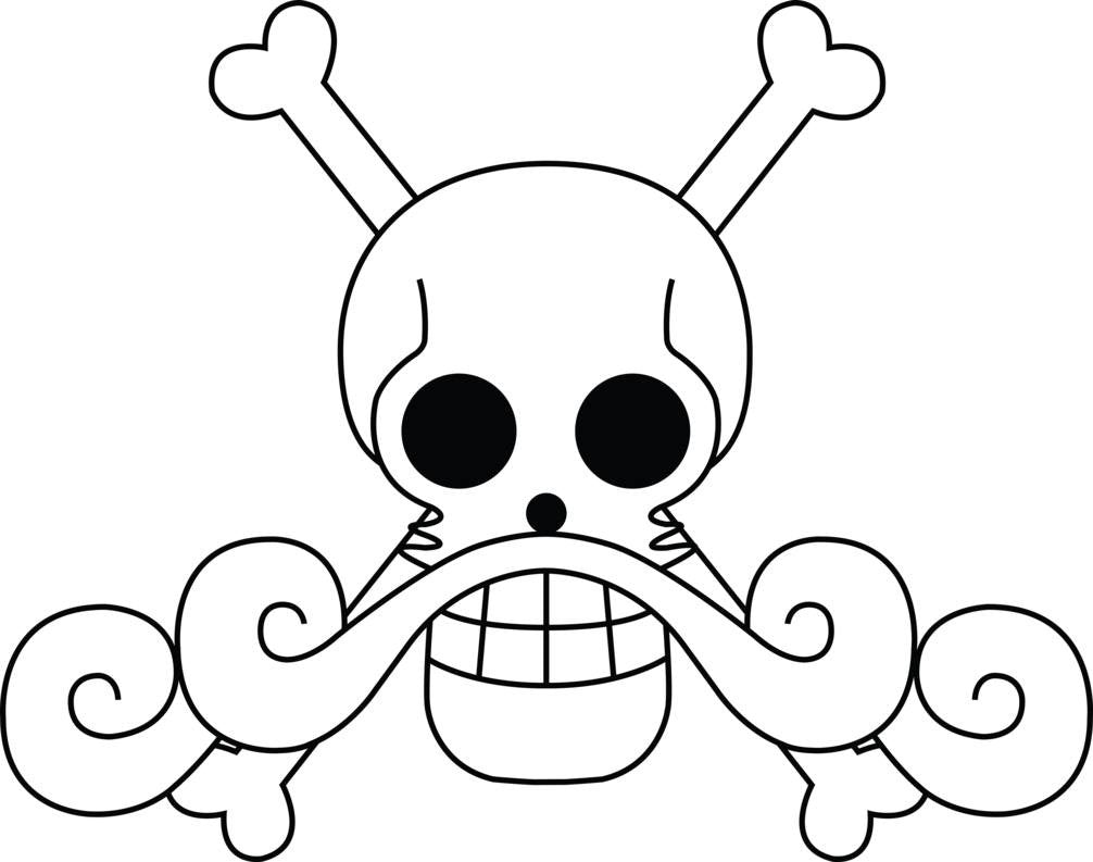 One Piece Roger Pirates Jolly Roger | Die Cut Vinyl Sticker Decal | Blasted Rat
