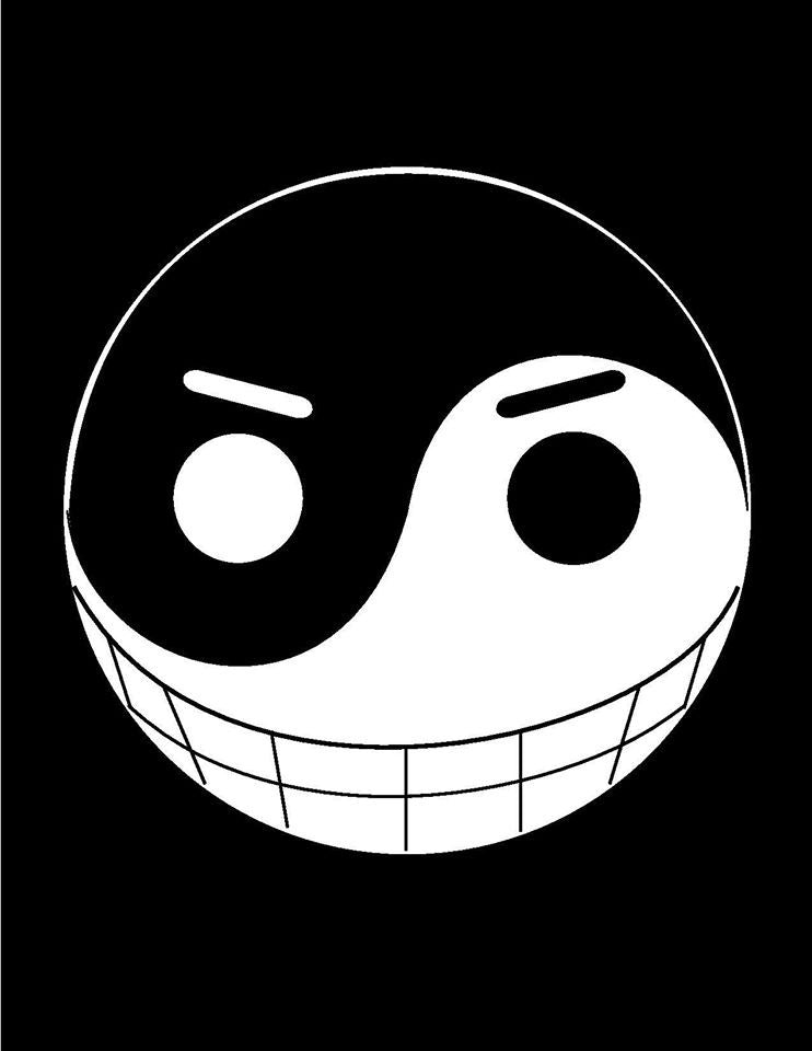 One Piece Yin-Yang Jolly Roger | Die Cut Vinyl Sticker Decal | Blasted Rat
